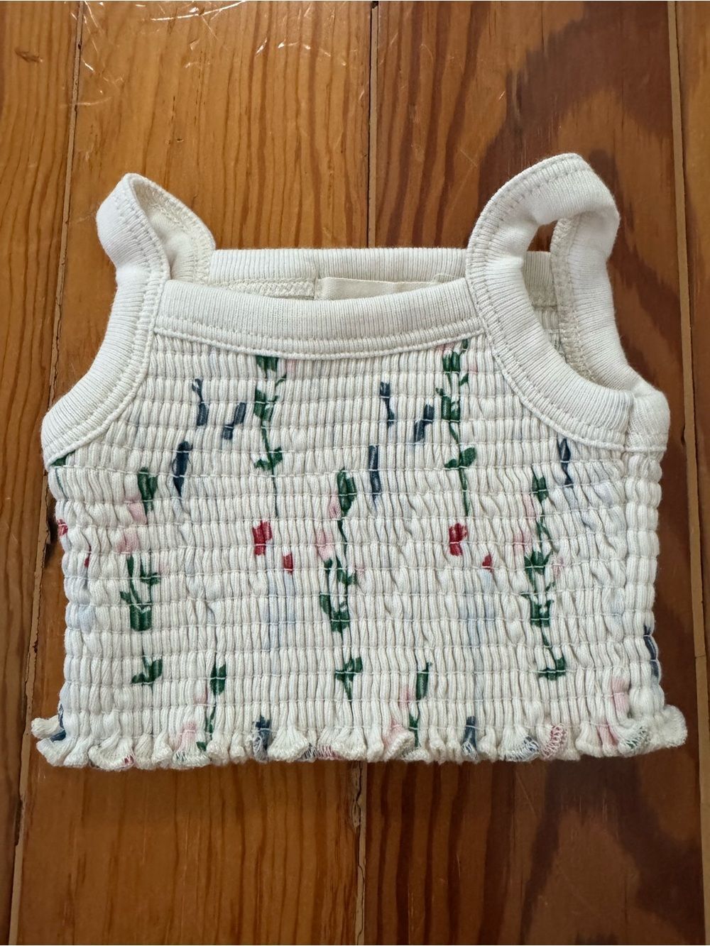 Fin & Vince Smocked Floral Tank Top